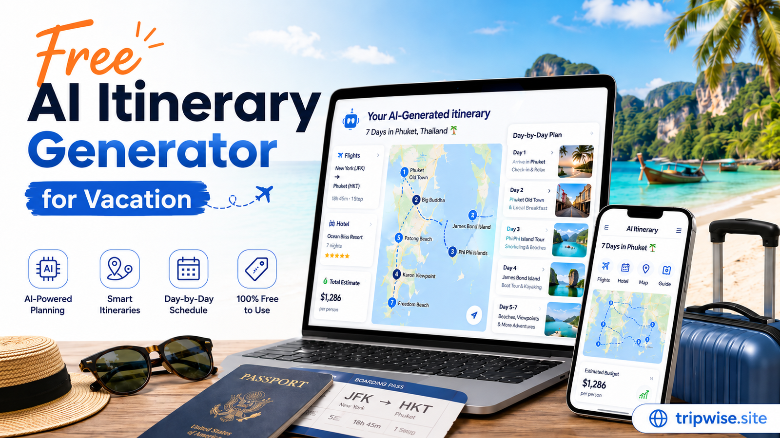 Free AI Itinerary Generator for Vacation
