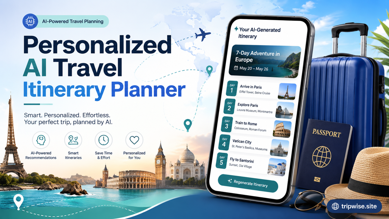 personalized AI travel itinerary planner