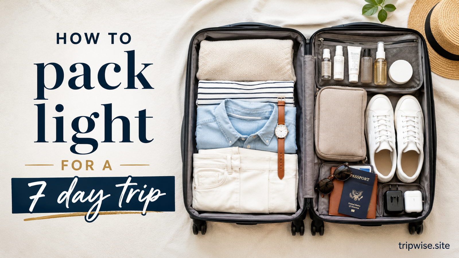 How to travel with only a carry on bag